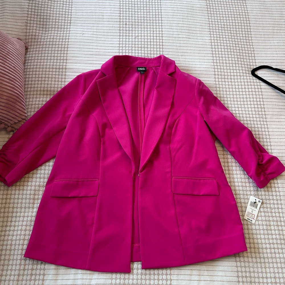 INC International Concepts Fuchsia Blazer